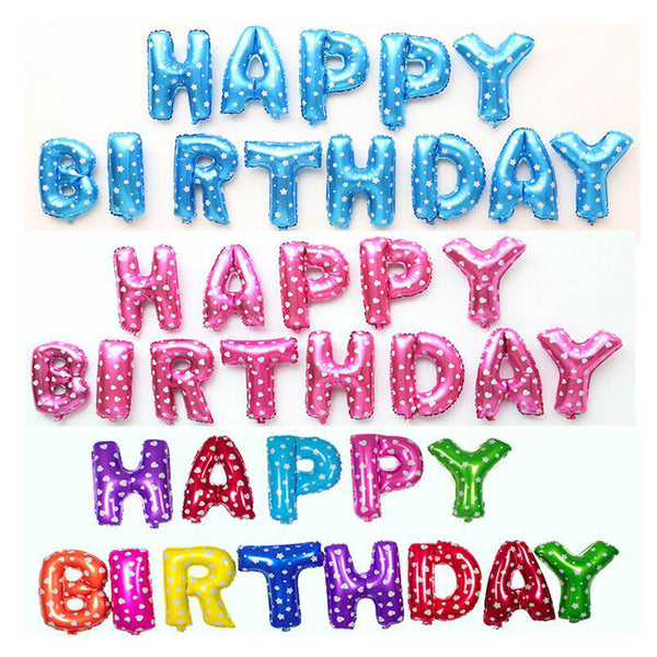 Colorful Foil Happy Birthday Letter Balloon