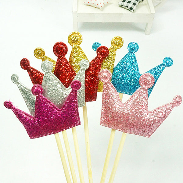 Multi-color Theme Cupcake Cake Toppers