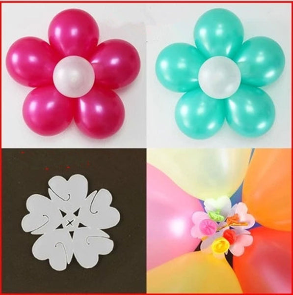 Flower Balloons Plum Clip