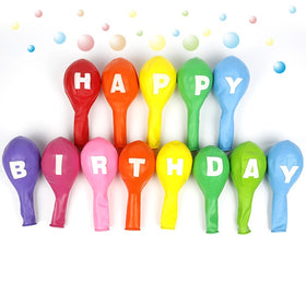 HAPPY BIRTHDAY Latex Balloons