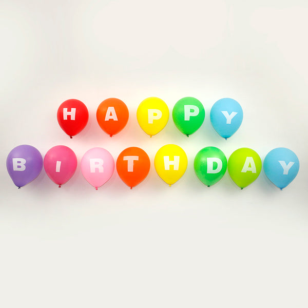 HAPPY BIRTHDAY Latex Balloons