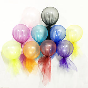 Transparent Color Yarn Balloons