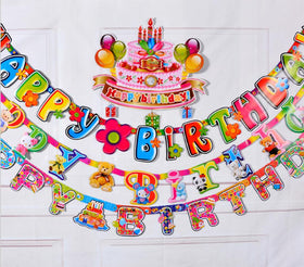 Colorful Happy Birthday Banner