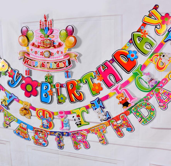 Colorful Happy Birthday Banner