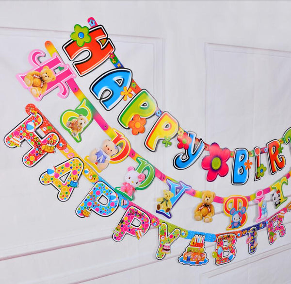 Colorful Happy Birthday Banner
