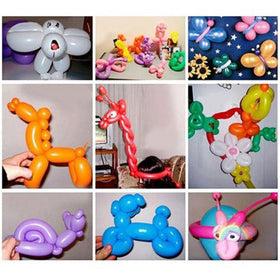 Mix Color Latex Long Balloon