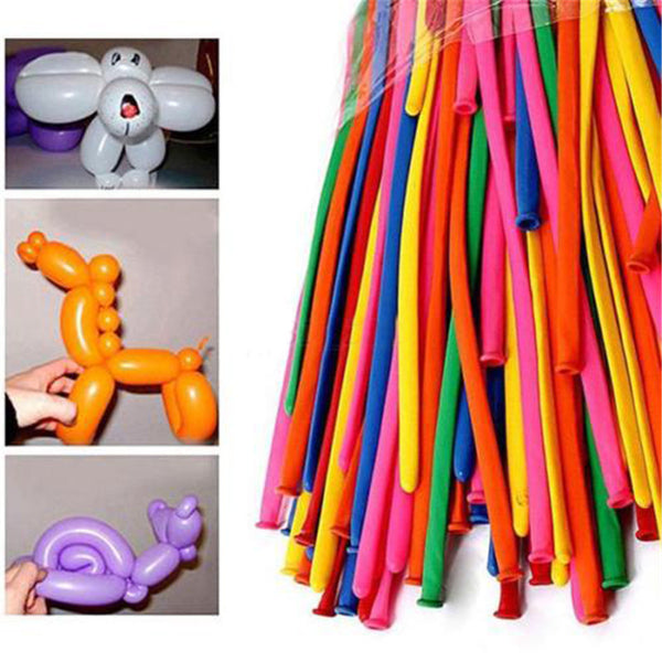 Mix Color Latex Long Balloon