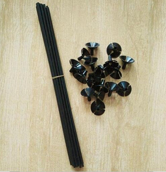 Black or White Plastic Balloon Sticks