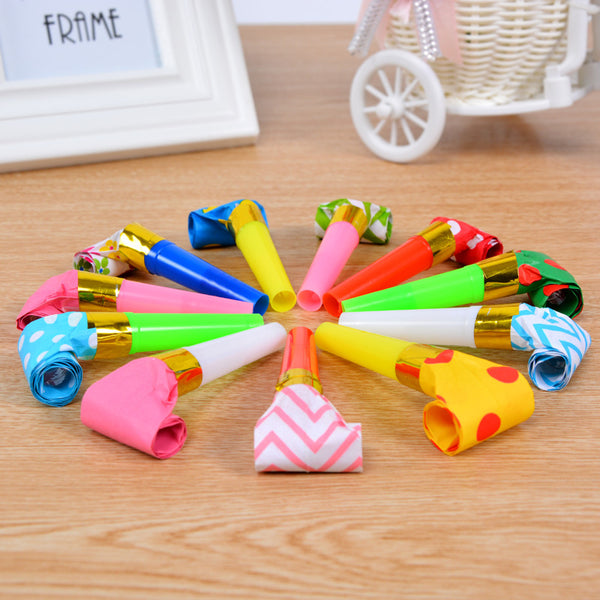 Multi-Color Party Whistles