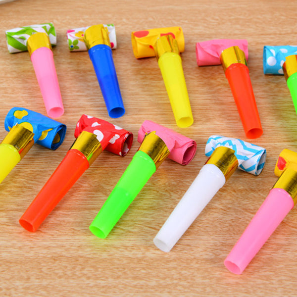 Multi-Color Party Whistles