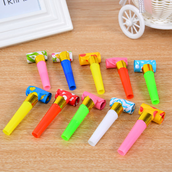 Multi-Color Party Whistles