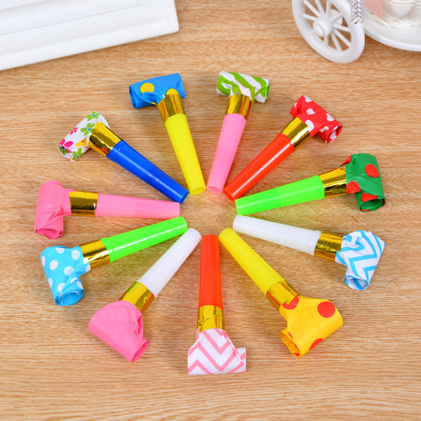 Multi-Color Party Whistles