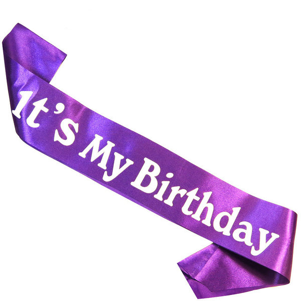 Birthday Sash for Birthday Party