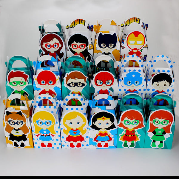 Superhero Favor Paper Box