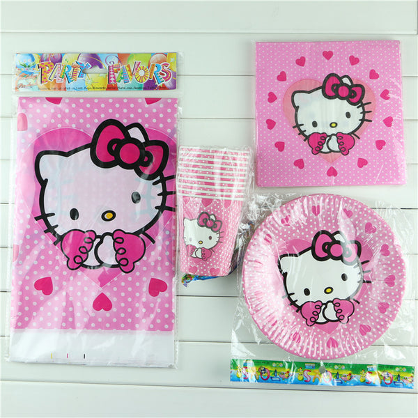 Hello kitty Birthday Party Tableware Set