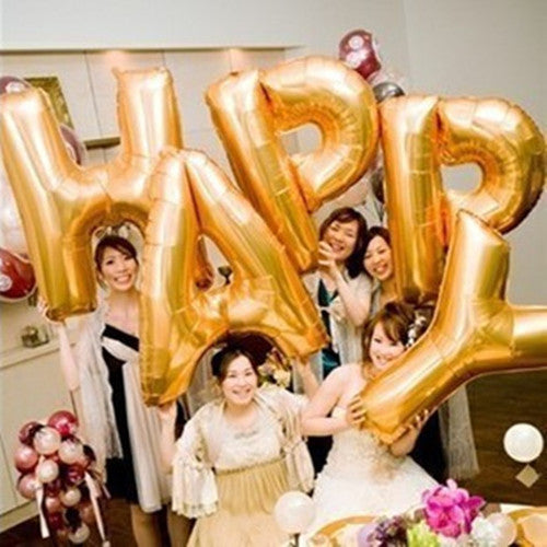 Gold Foil Large Letter Balloons