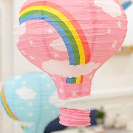 Hot Air Balloon Rainbow Printing Paper Lantern