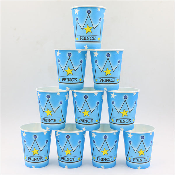 Prince Crown Birthday Party Tableware Set