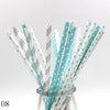 Mixed Color Drinking Paper Straws