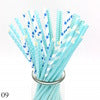 Mixed Color Drinking Paper Straws