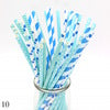 Mixed Color Drinking Paper Straws