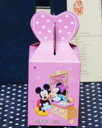 Cartoon Minnie/Mickey Party Favor Box