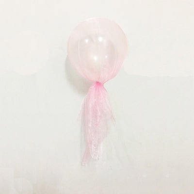 Transparent Color Yarn Balloons